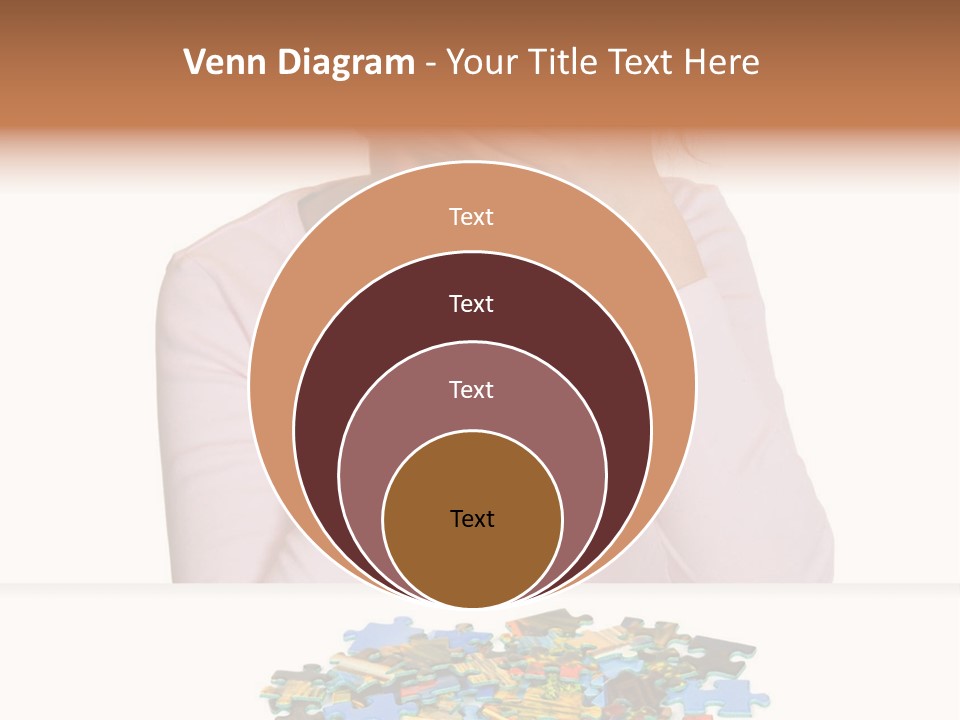 Activity Puzzle Caucasian PowerPoint Template