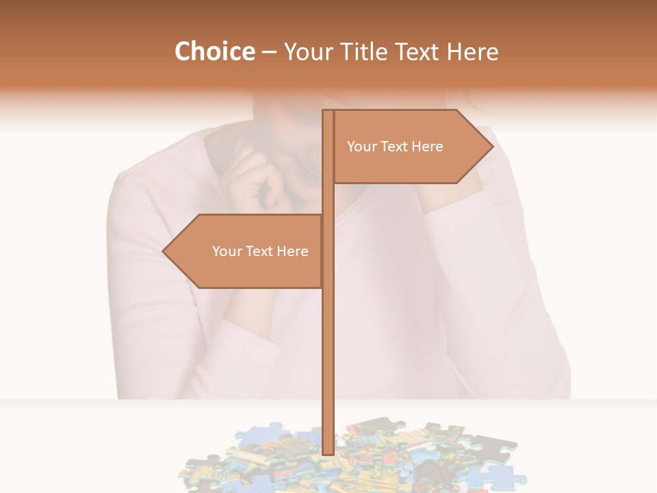 Activity Puzzle Caucasian PowerPoint Template