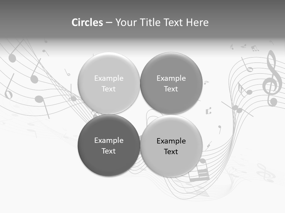 Symbol Melody Grunge PowerPoint Template