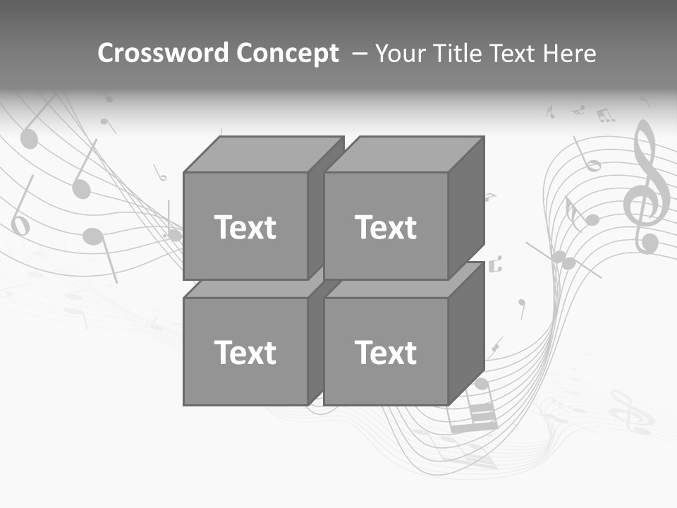 Symbol Melody Grunge PowerPoint Template