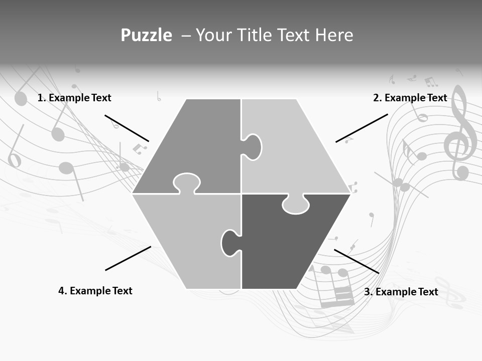 Symbol Melody Grunge PowerPoint Template