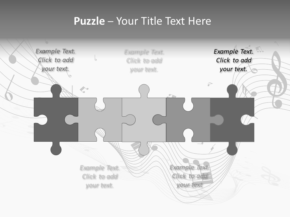 Symbol Melody Grunge PowerPoint Template