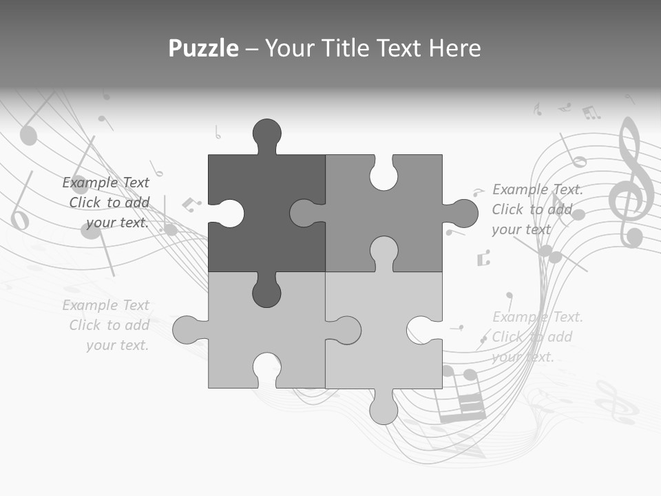 Symbol Melody Grunge PowerPoint Template