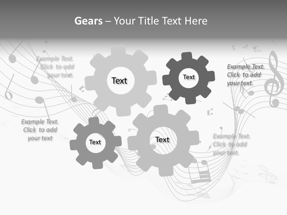 Symbol Melody Grunge PowerPoint Template