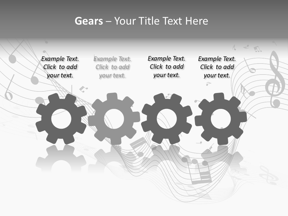 Symbol Melody Grunge PowerPoint Template