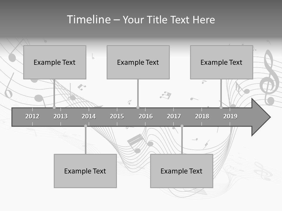 Symbol Melody Grunge PowerPoint Template