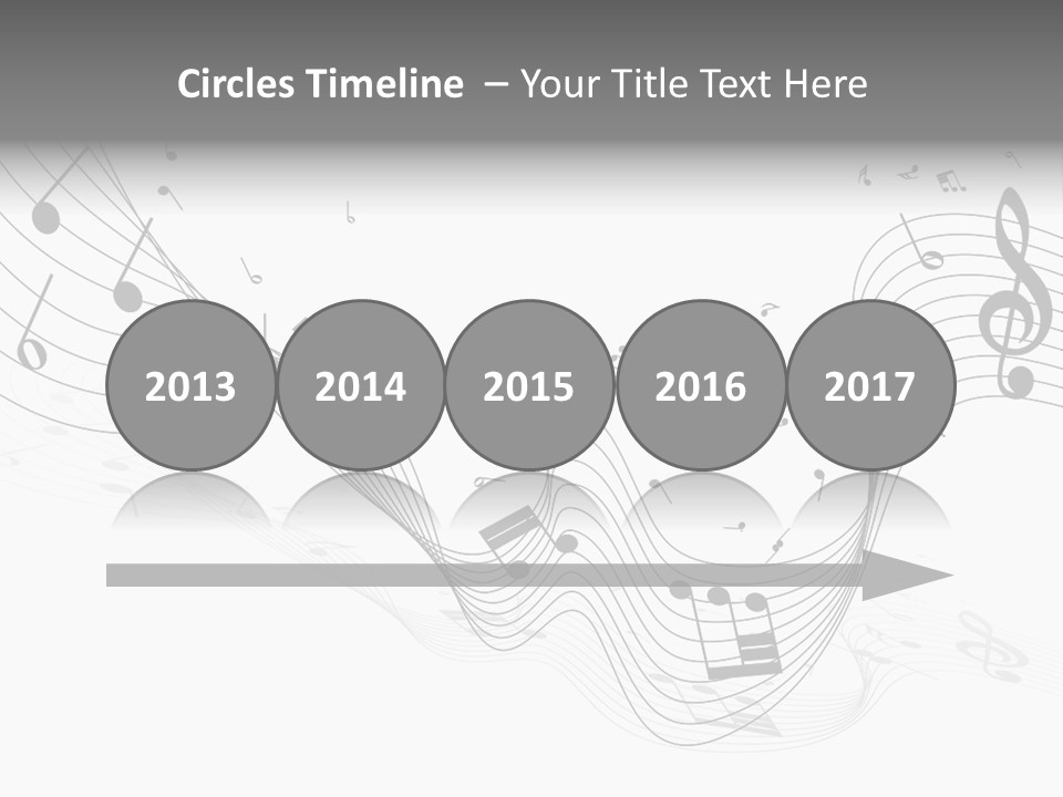 Symbol Melody Grunge PowerPoint Template