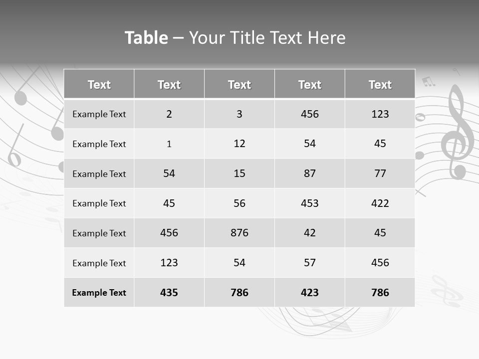 Symbol Melody Grunge PowerPoint Template