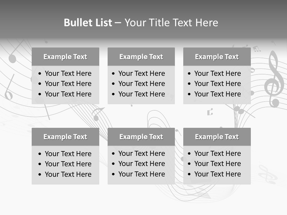 Symbol Melody Grunge PowerPoint Template