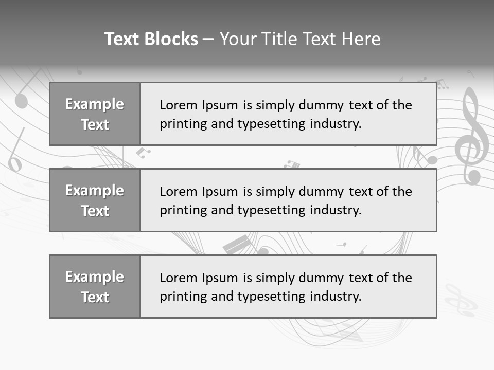 Symbol Melody Grunge PowerPoint Template