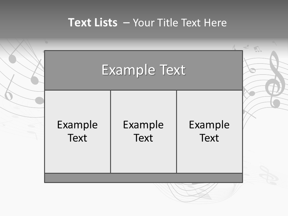 Symbol Melody Grunge PowerPoint Template