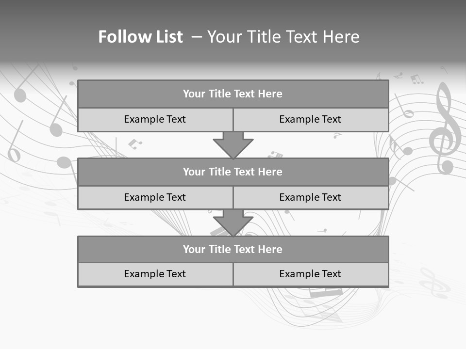 Symbol Melody Grunge PowerPoint Template