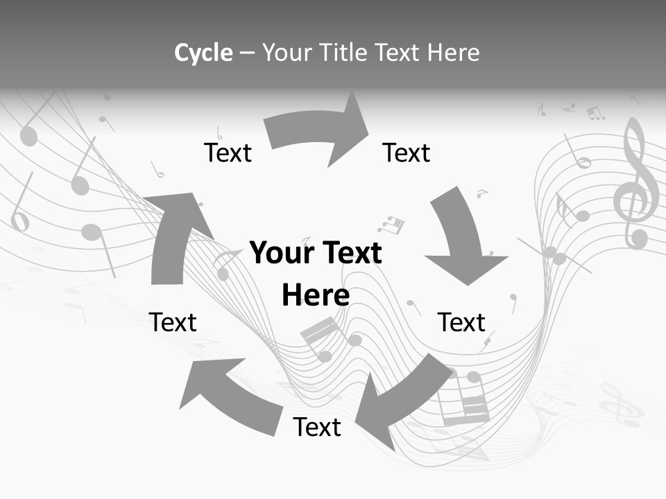 Symbol Melody Grunge PowerPoint Template