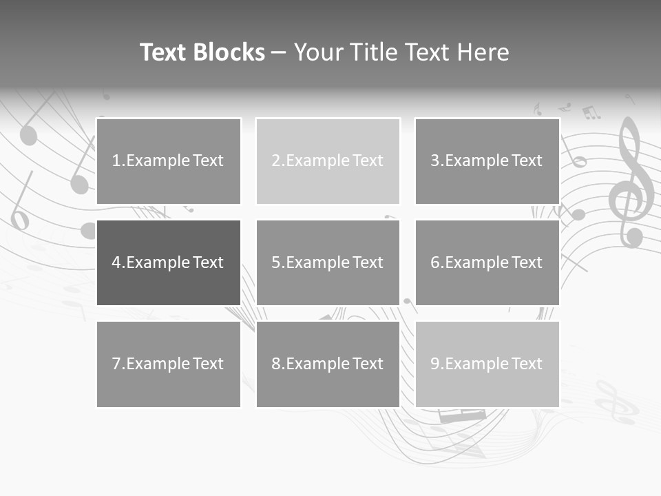 Symbol Melody Grunge PowerPoint Template