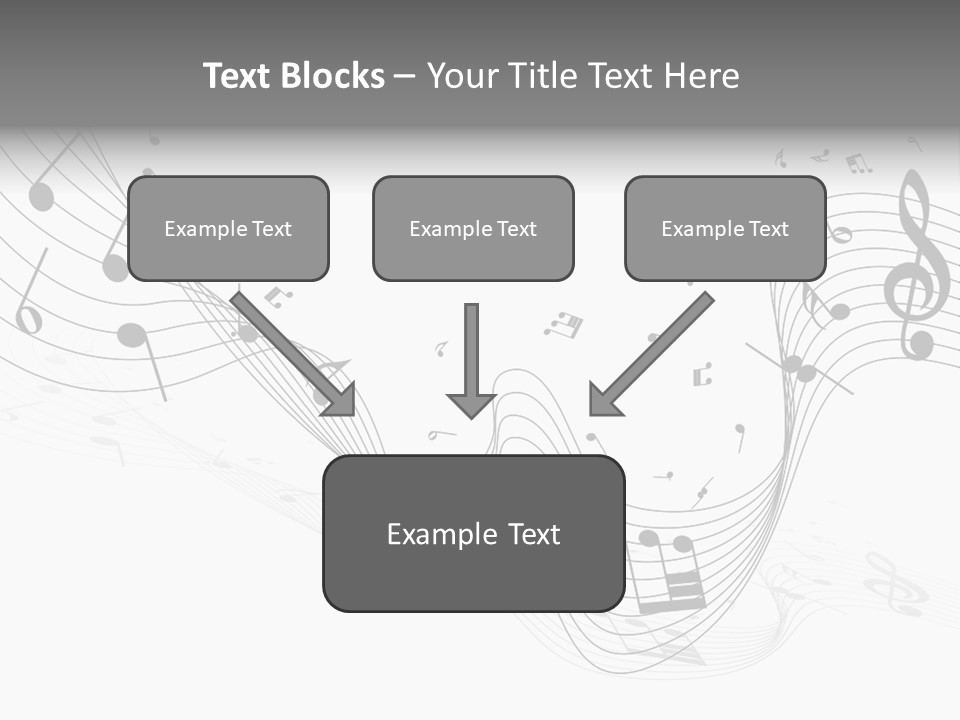 Symbol Melody Grunge PowerPoint Template