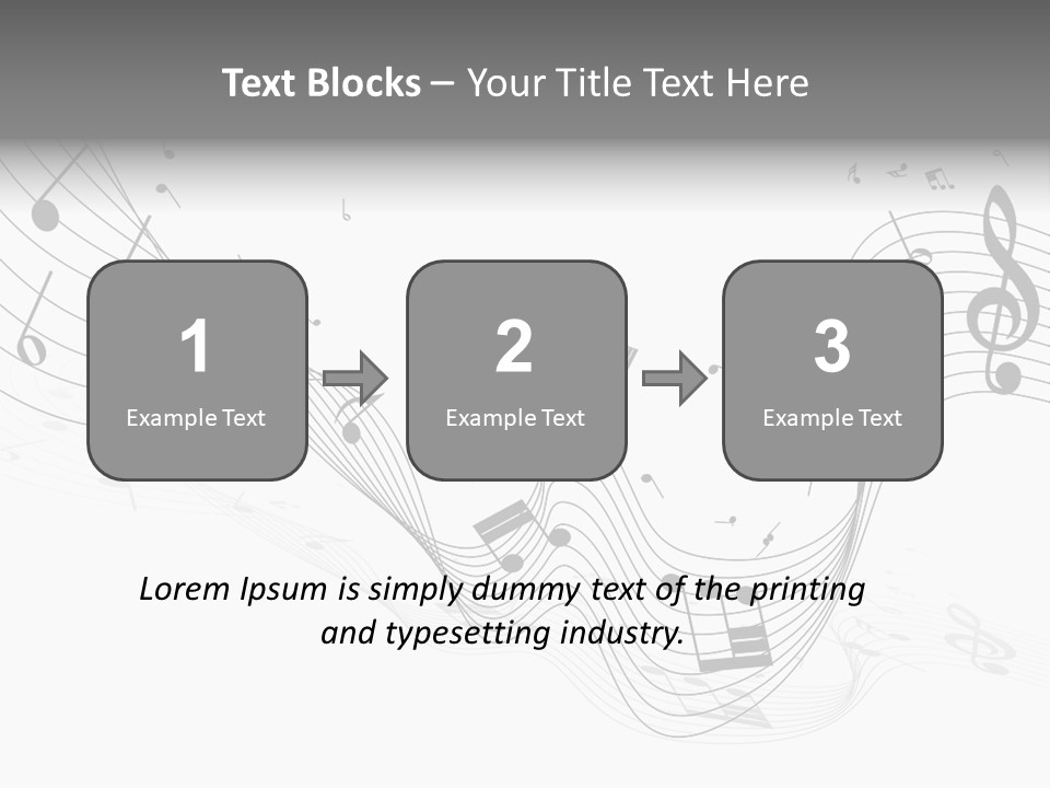 Symbol Melody Grunge PowerPoint Template