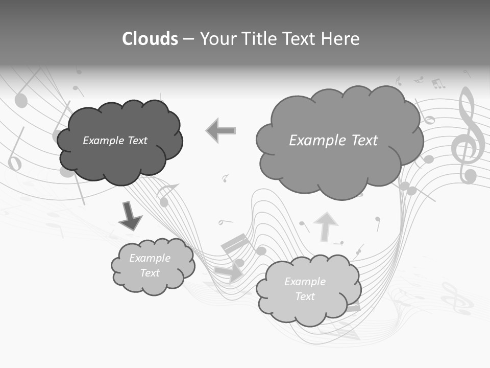 Symbol Melody Grunge PowerPoint Template