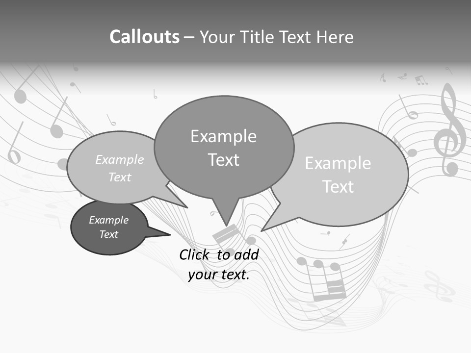 Symbol Melody Grunge PowerPoint Template