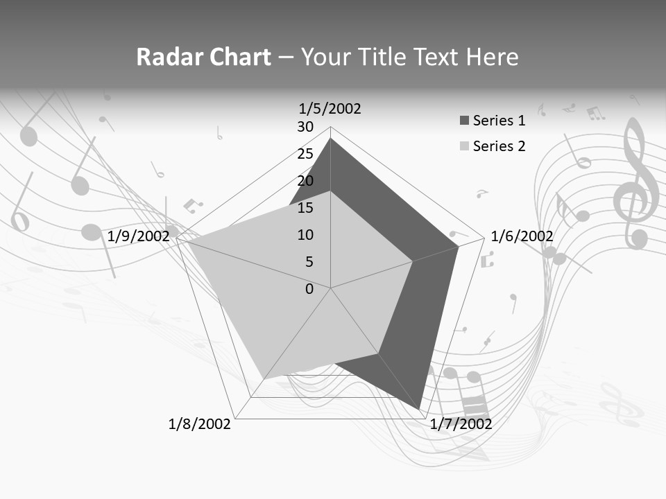 Symbol Melody Grunge PowerPoint Template