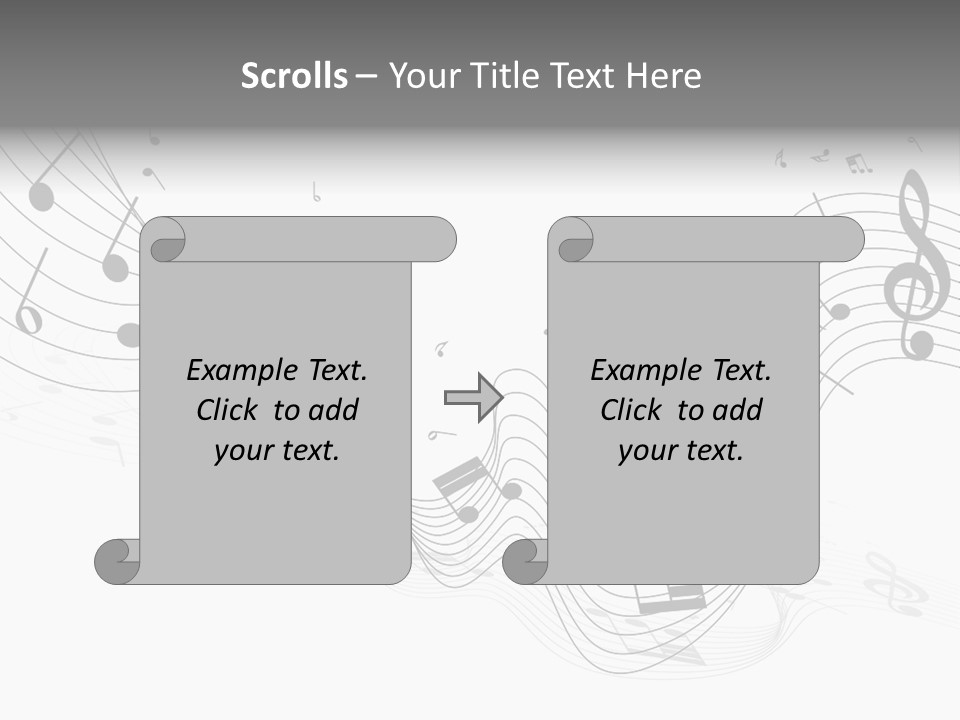 Symbol Melody Grunge PowerPoint Template
