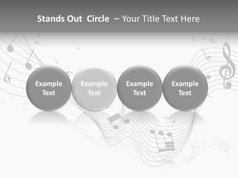 Symbol Melody Grunge PowerPoint Template