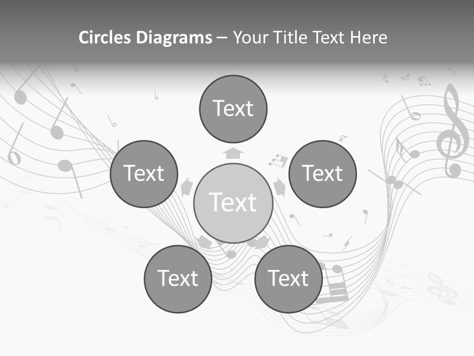 Symbol Melody Grunge PowerPoint Template