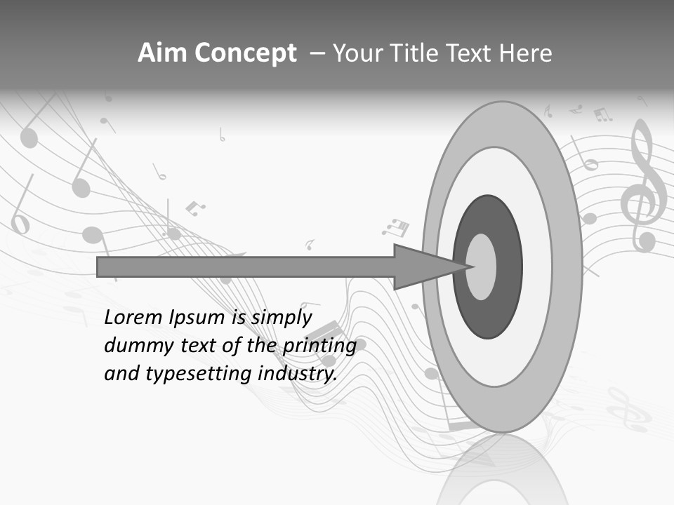 Symbol Melody Grunge PowerPoint Template