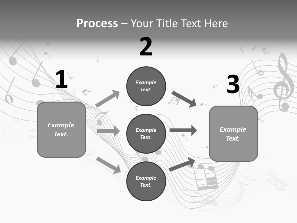 Symbol Melody Grunge PowerPoint Template