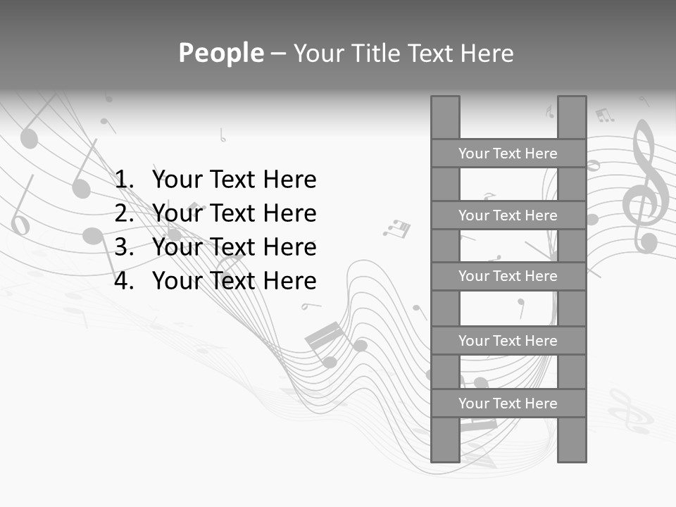 Symbol Melody Grunge PowerPoint Template