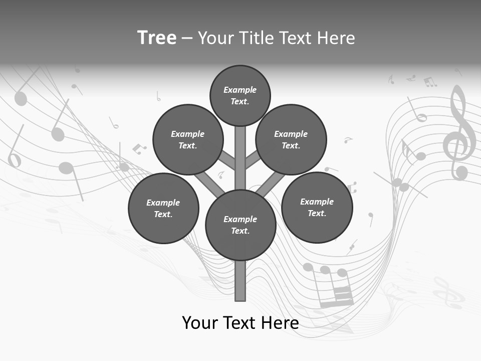 Symbol Melody Grunge PowerPoint Template