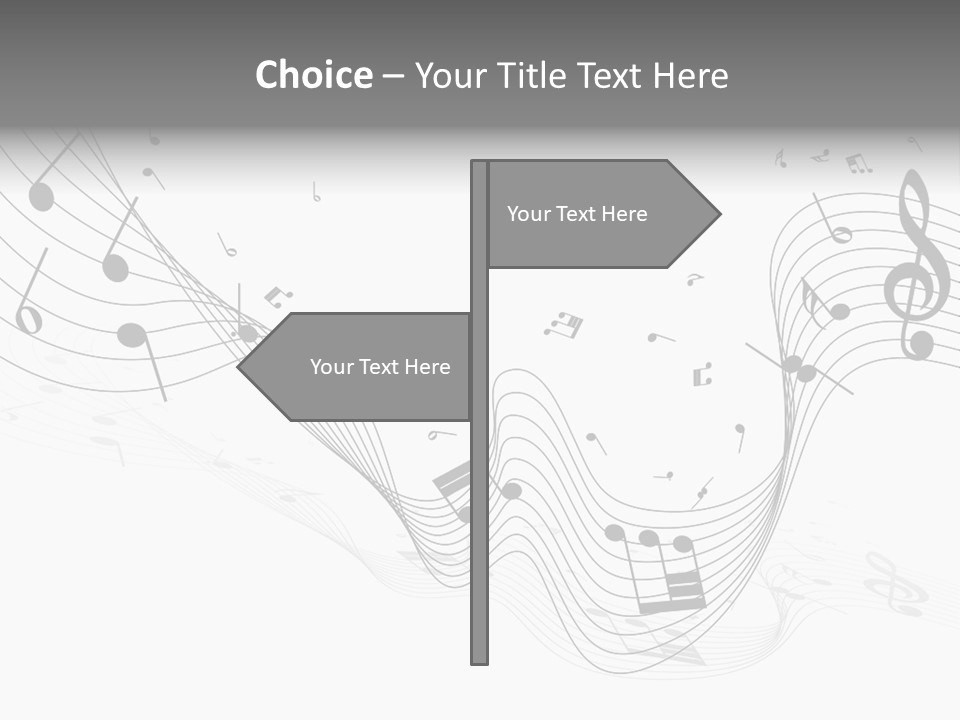 Symbol Melody Grunge PowerPoint Template