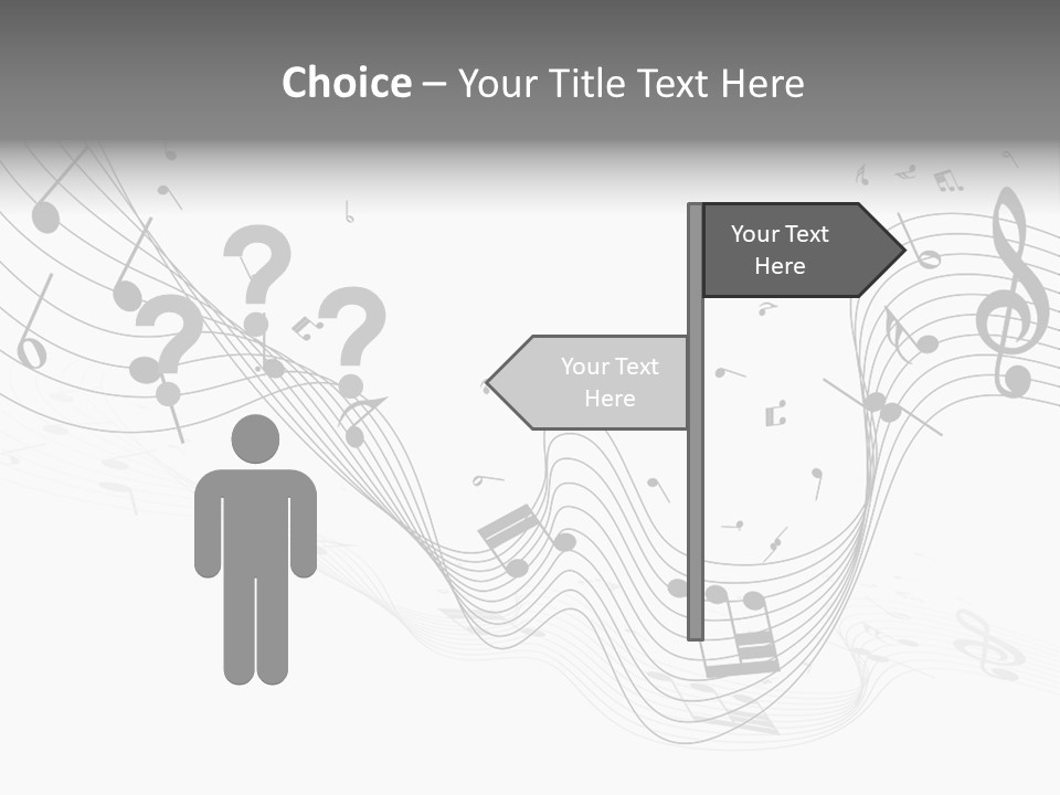 Symbol Melody Grunge PowerPoint Template