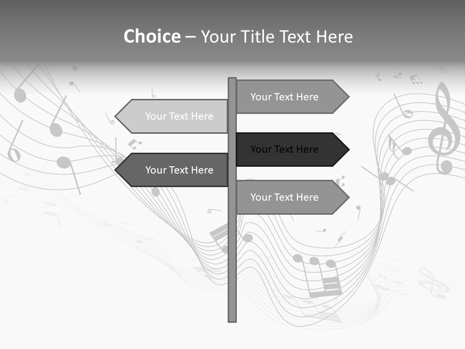 Symbol Melody Grunge PowerPoint Template