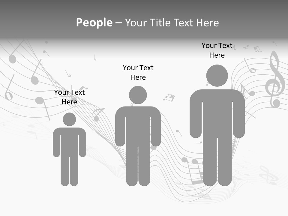 Symbol Melody Grunge PowerPoint Template