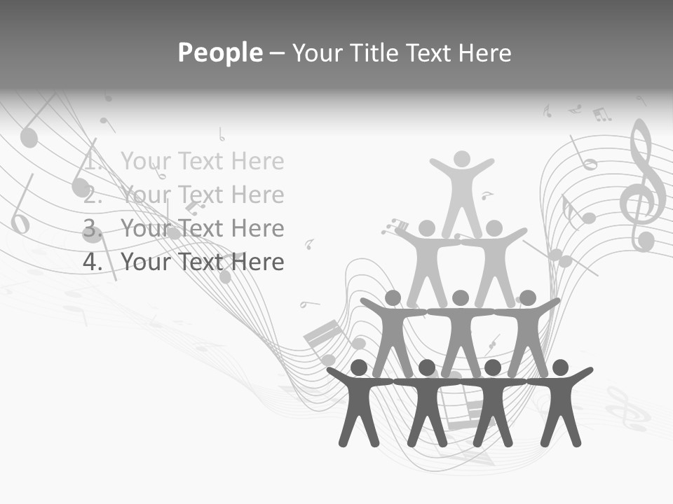 Symbol Melody Grunge PowerPoint Template