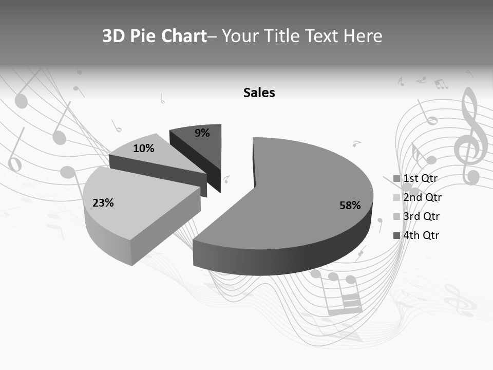 Symbol Melody Grunge PowerPoint Template