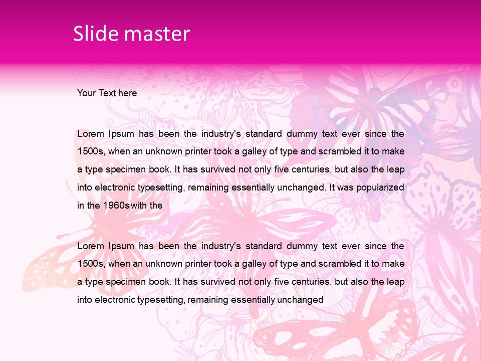 Conceptual Mirror Key PowerPoint Template