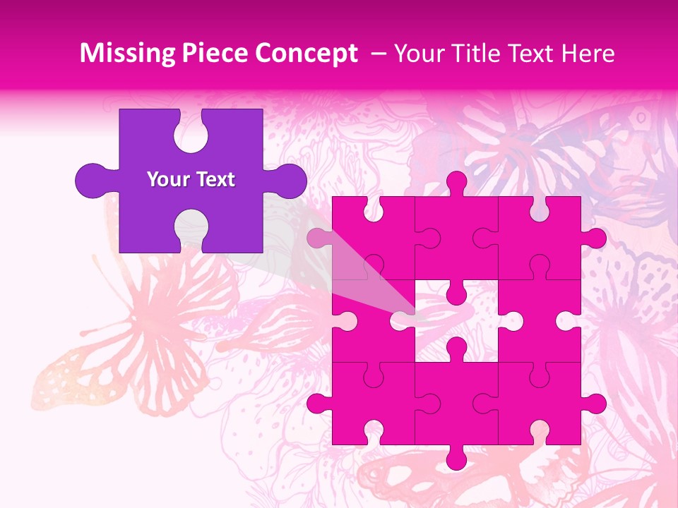 Conceptual Mirror Key PowerPoint Template