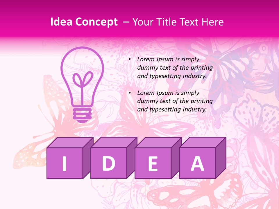 Conceptual Mirror Key PowerPoint Template