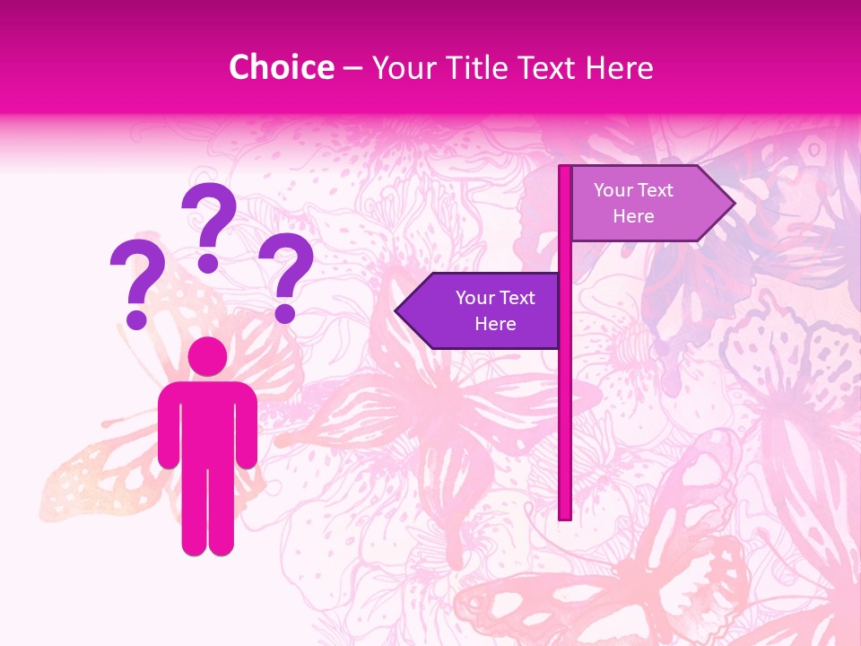 Conceptual Mirror Key PowerPoint Template