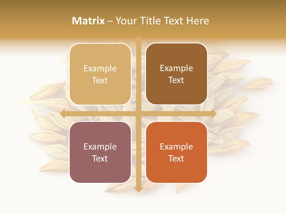 A Pile Of Oats On A White Surface PowerPoint Template