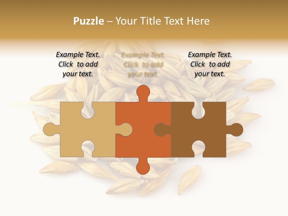 A Pile Of Oats On A White Surface PowerPoint Template