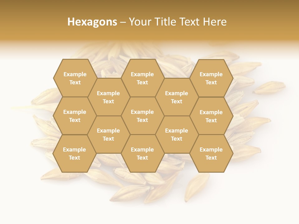 A Pile Of Oats On A White Surface PowerPoint Template