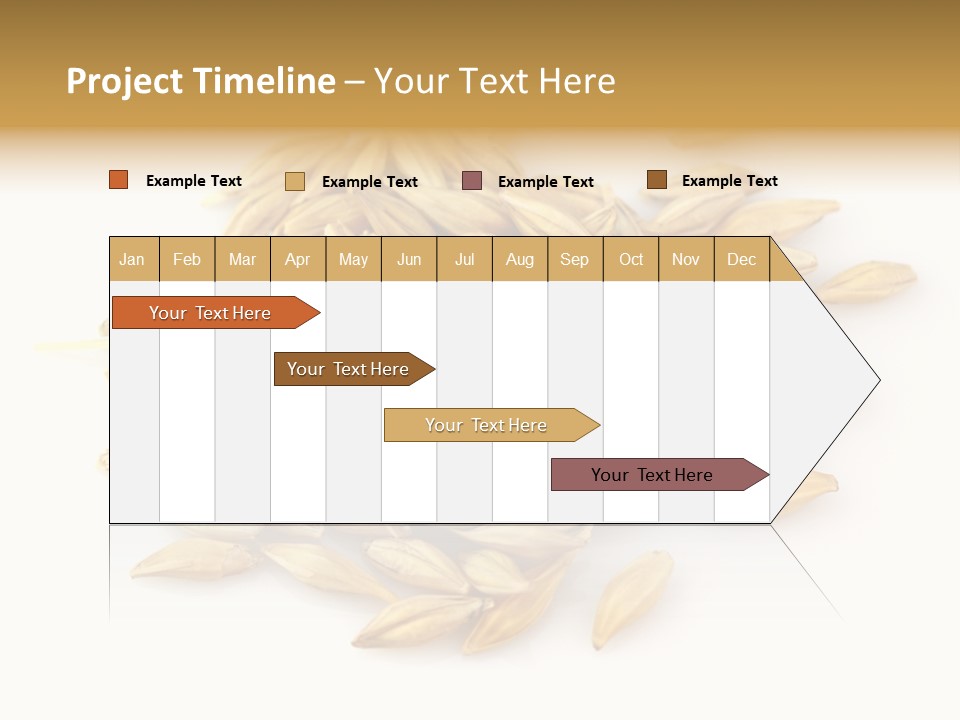 A Pile Of Oats On A White Surface PowerPoint Template