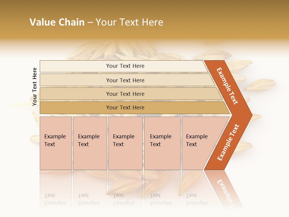 A Pile Of Oats On A White Surface PowerPoint Template