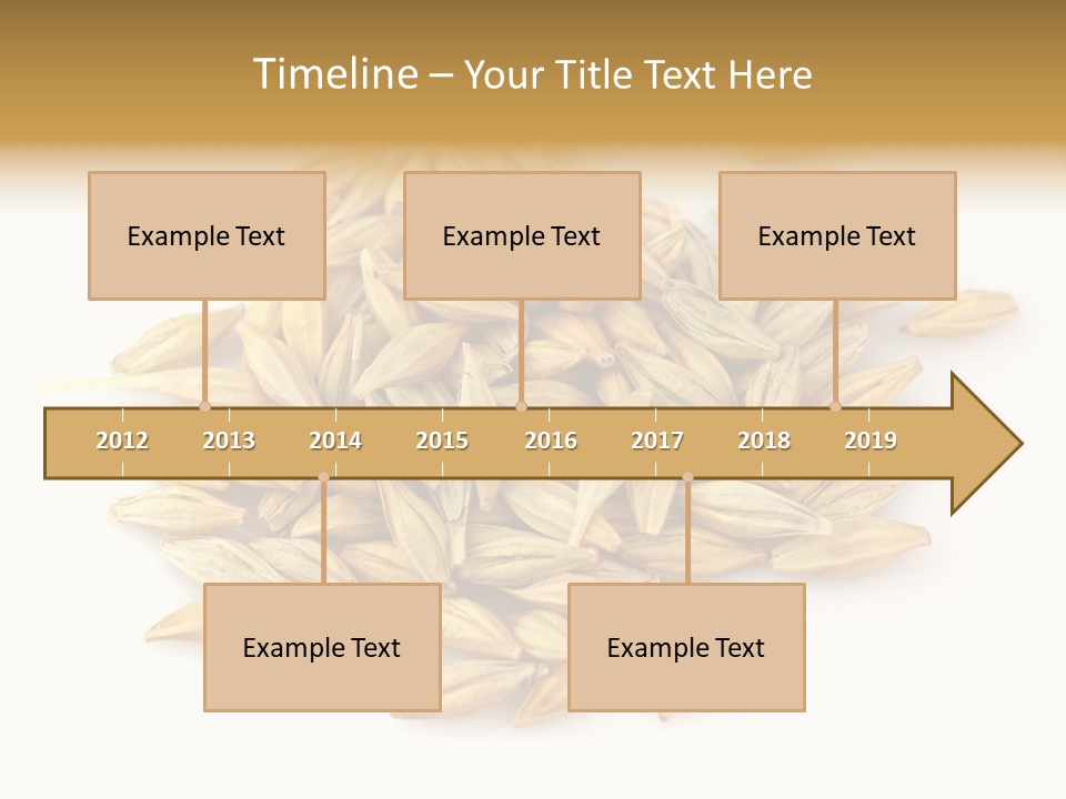 A Pile Of Oats On A White Surface PowerPoint Template