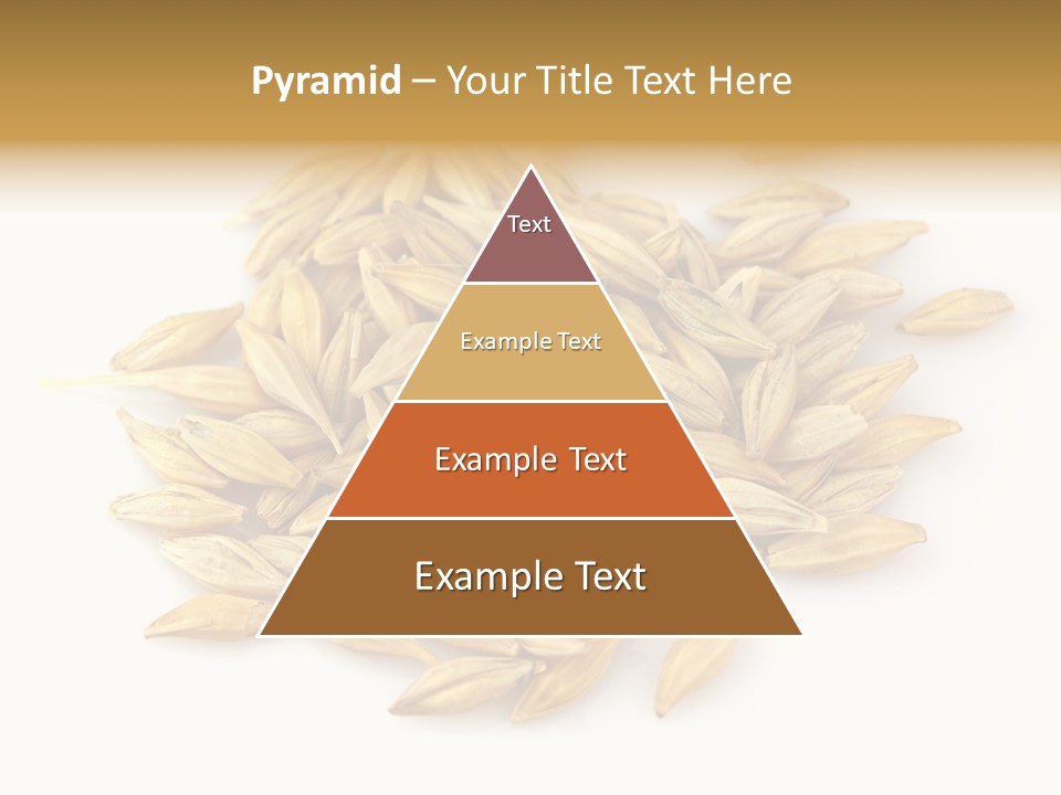 A Pile Of Oats On A White Surface PowerPoint Template