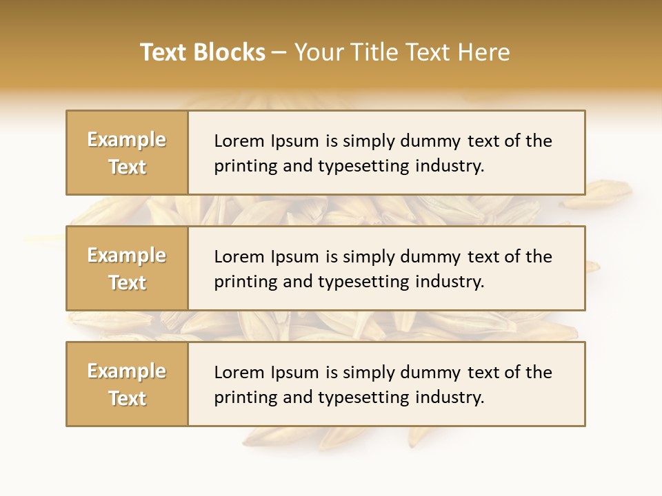 A Pile Of Oats On A White Surface PowerPoint Template