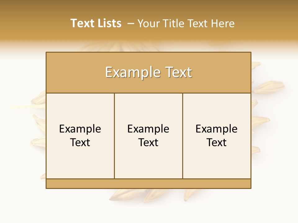 A Pile Of Oats On A White Surface PowerPoint Template