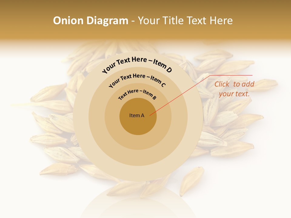 A Pile Of Oats On A White Surface PowerPoint Template